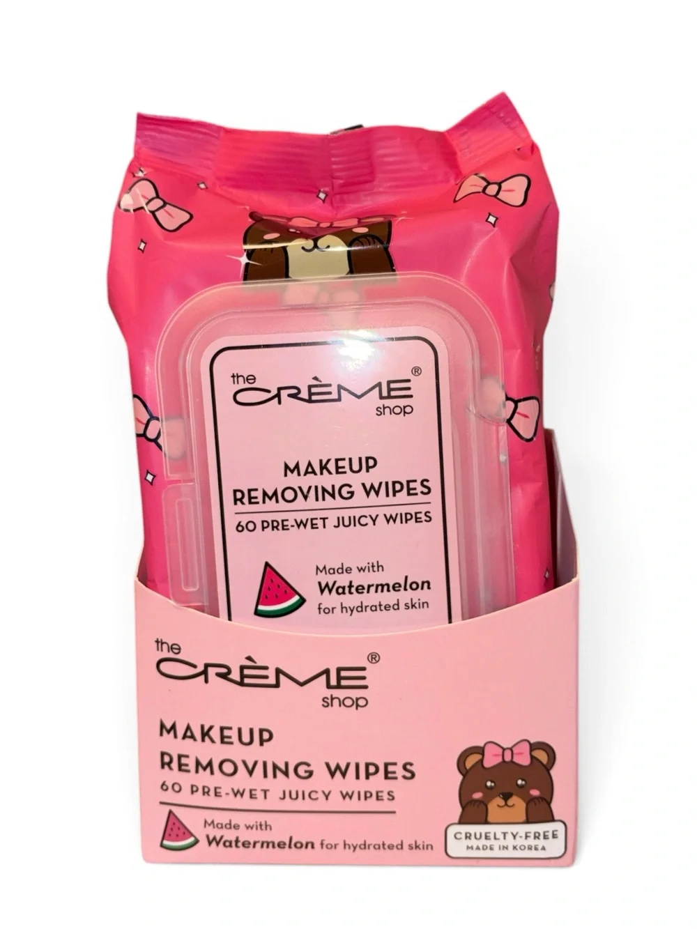 The Crème Shop Watermelon Makeup Removing Wipes - Pack of 60